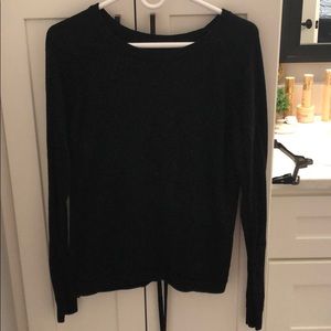 Lululemon black lace up sweater